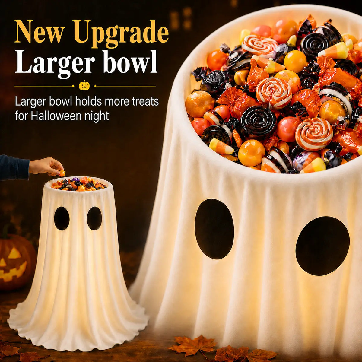 Boo ghost candy bowl