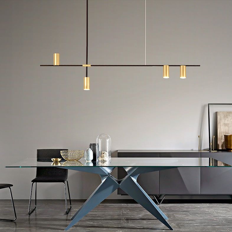 Geometric Pendant Chandelier Modern 3/4/5-Light Cage Light Fixture