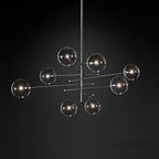 Cluster Bubble Glass Pendant Light – Modern 6/8-Light Globe Chandelier