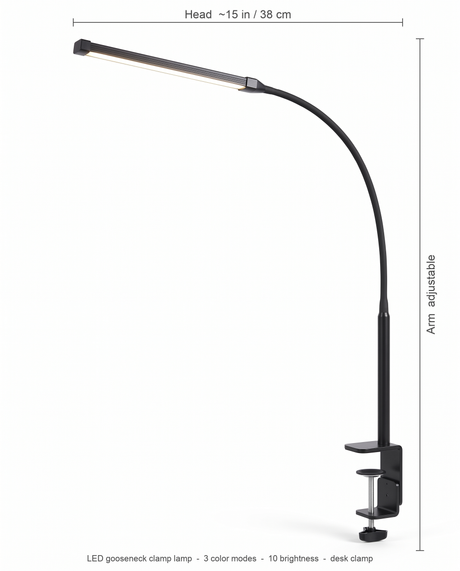 Arco clamp lamp dimensions diagram