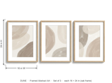 Dune art set dimensions each 16 by 24 inches, set of 3