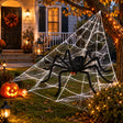 Real giant triangular Halloween spider web product photo