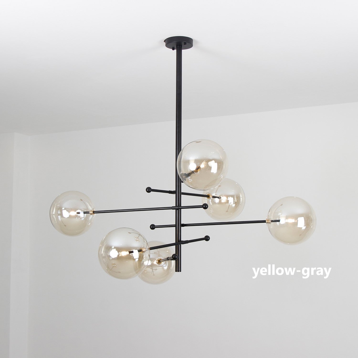 Cluster Bubble Glass Pendant Light – Modern 6/8-Light Globe Chandelier