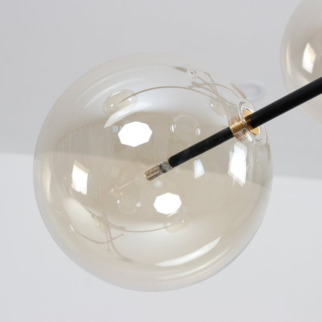 Cluster Bubble Glass Pendant Light – Modern 6/8-Light Globe Chandelier