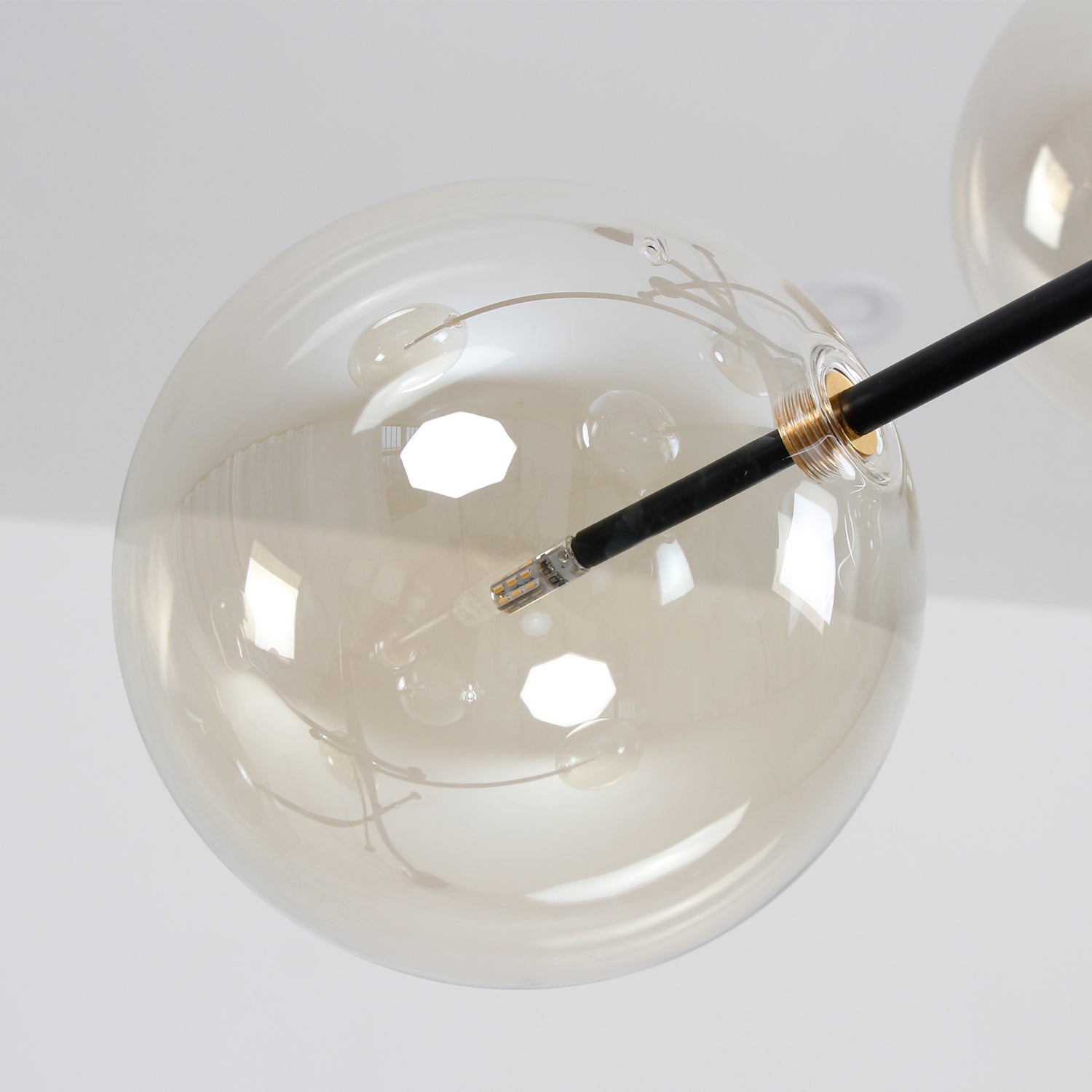 Cluster Bubble Glass Pendant Light – Modern 6/8-Light Globe Chandelier