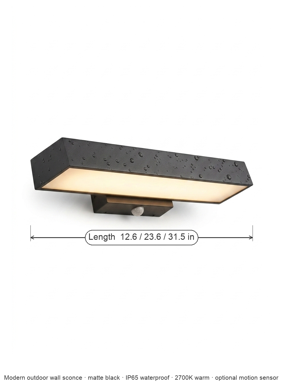 Nyla outdoor sconce dimensions diagram
