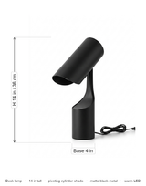 Halo desk lamp dimensions diagram