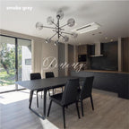 Cluster Bubble Glass Pendant Light – Modern 6/8-Light Globe Chandelier