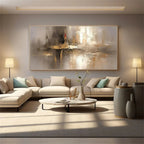 Abstract Canvas Art | Hand-Painted Wall Decor with Unique Design | Transform Your Space with Artistic Ambiance