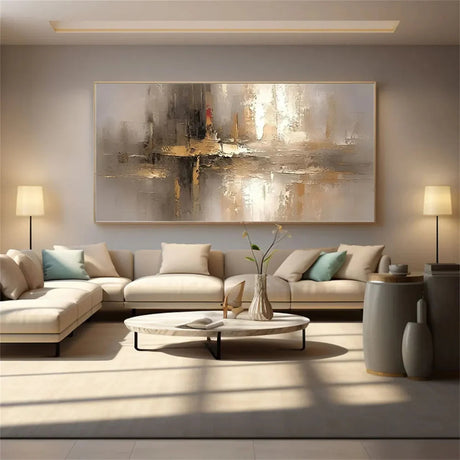 Abstract Canvas Art | Hand-Painted Wall Decor with Unique Design | Transform Your Space with Artistic Ambiance