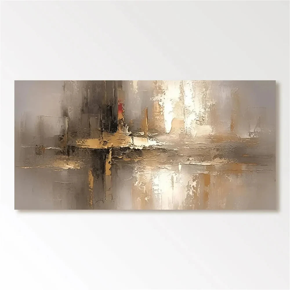 Abstraktes Wandbild, handgemalt auf Leinwand