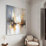 Abstract Canvas Art | Hand-Painted Wall Decor with Unique Design | Transform Your Space with Artistic Ambiance