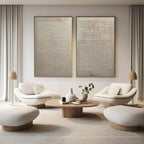 Abstract Textured Canvas Prints Set with Unique Hand-Painted Design | Stylish Wall Art for Modern Home Decor