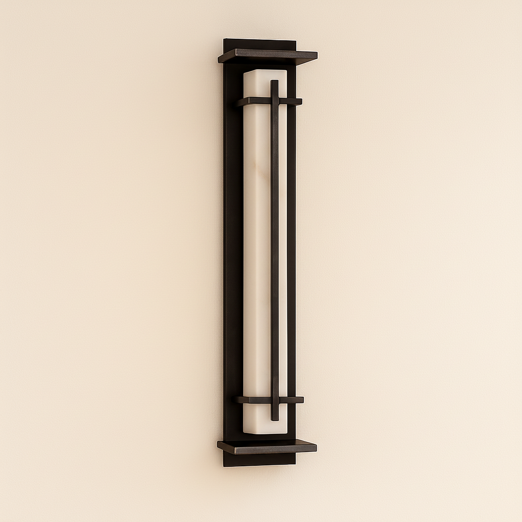 Acrylux | Elegant Modern Acrylic Wall Sconce Light with Grid Design
