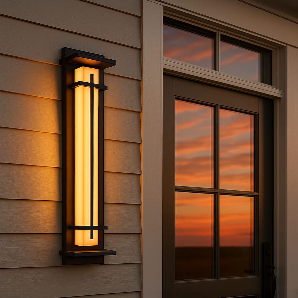 Acrylux | Elegant Modern Acrylic Wall Sconce Light with Grid Design
