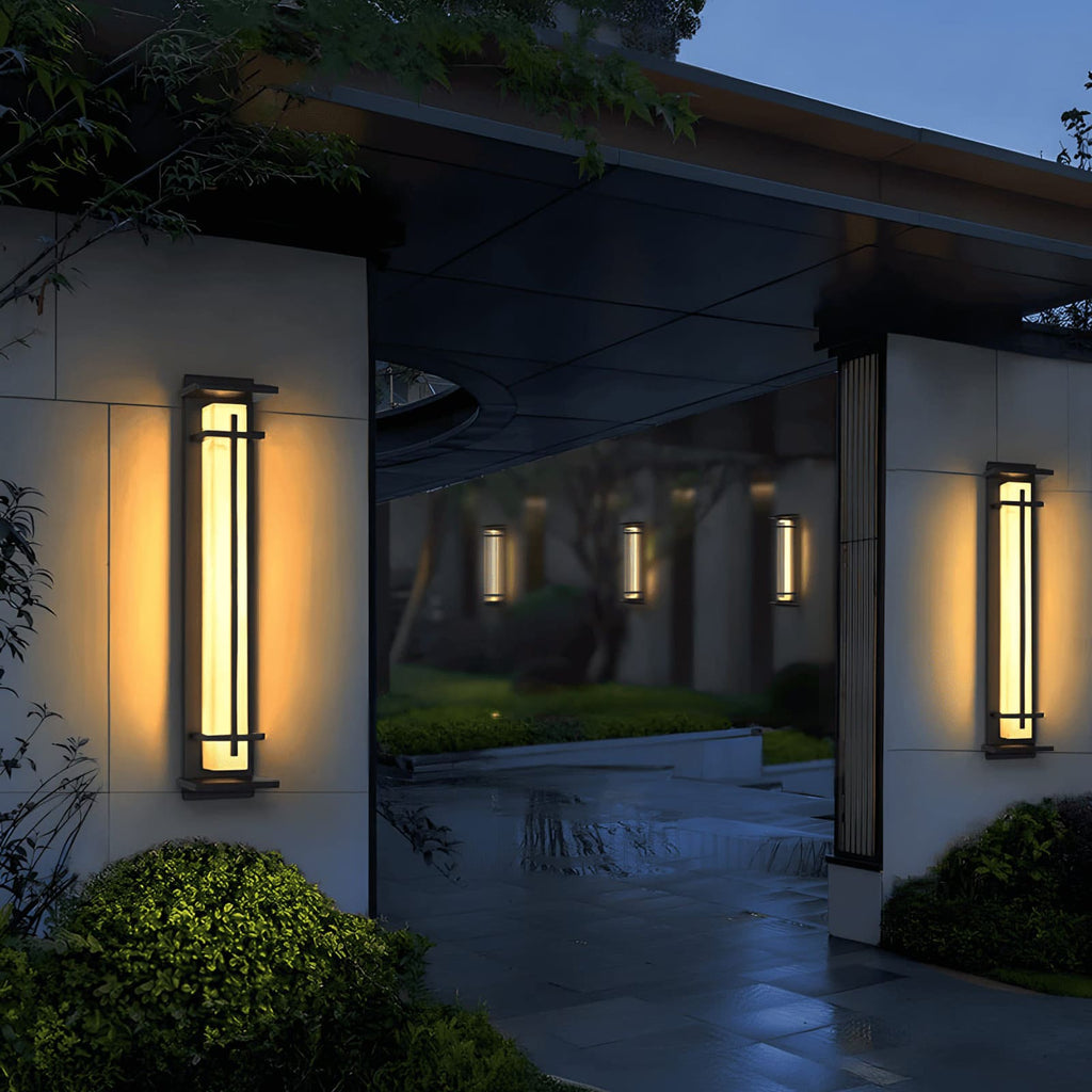 Acrylux | Elegant Modern Acrylic Wall Sconce Light with Grid Design