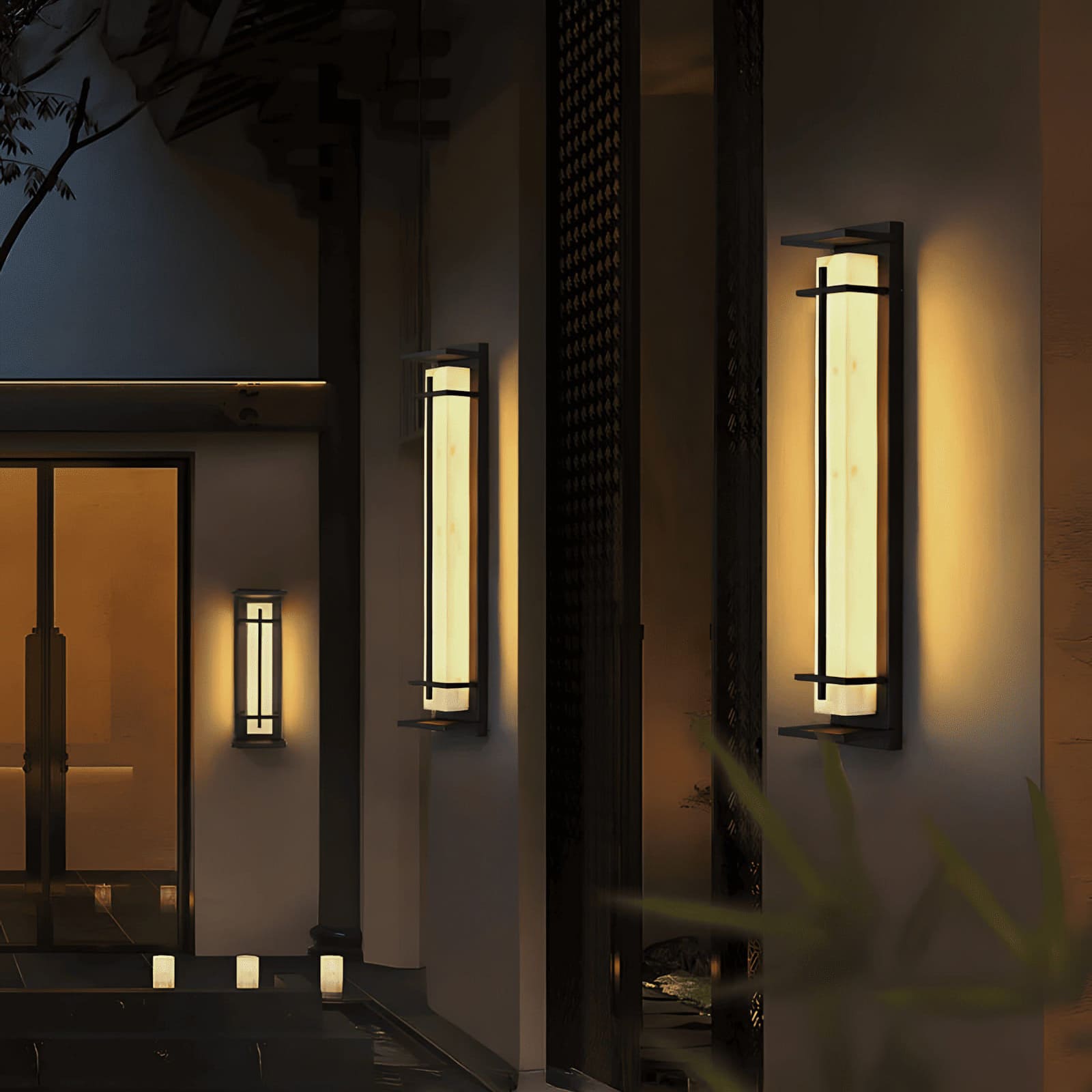 Acrylux | Elegant Modern Acrylic Wall Sconce Light with Grid Design