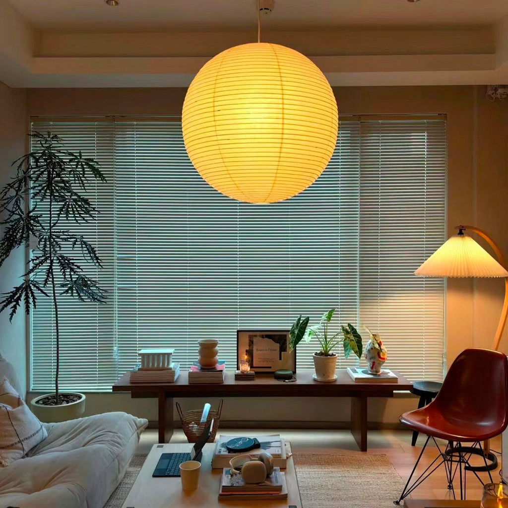 Japanese Pendant Light Akari Collection Iconic Paper Lantern