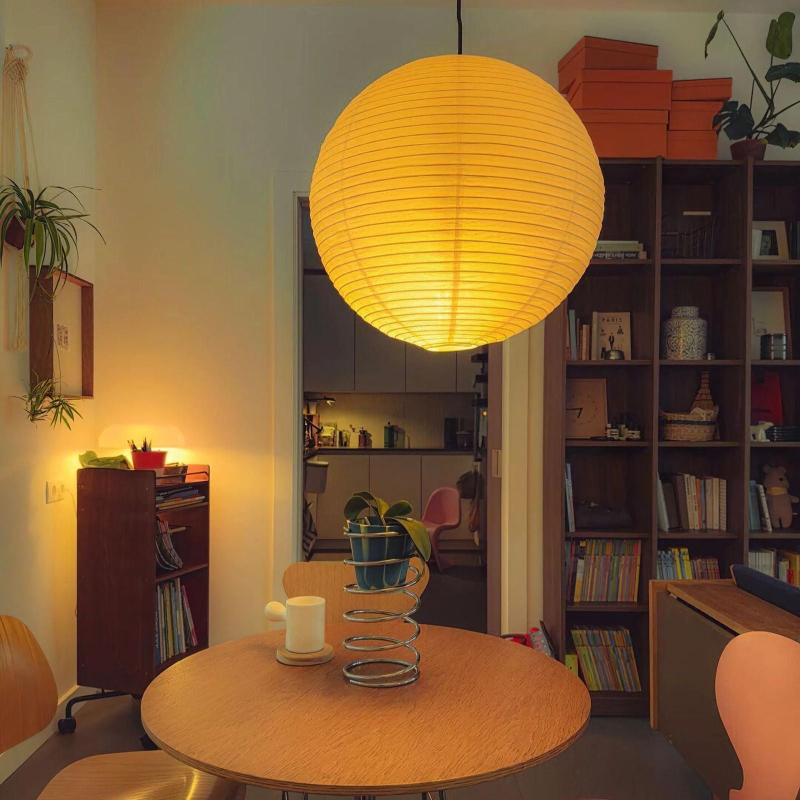 Japanese Pendant Light Akari Collection Iconic Paper Lantern