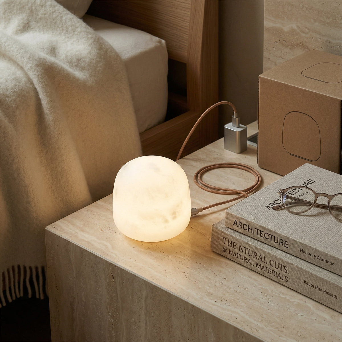Snowflake table lamp