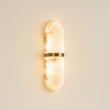 AlabasterGlow | Elegant Translucent Capsule Pendant Light
