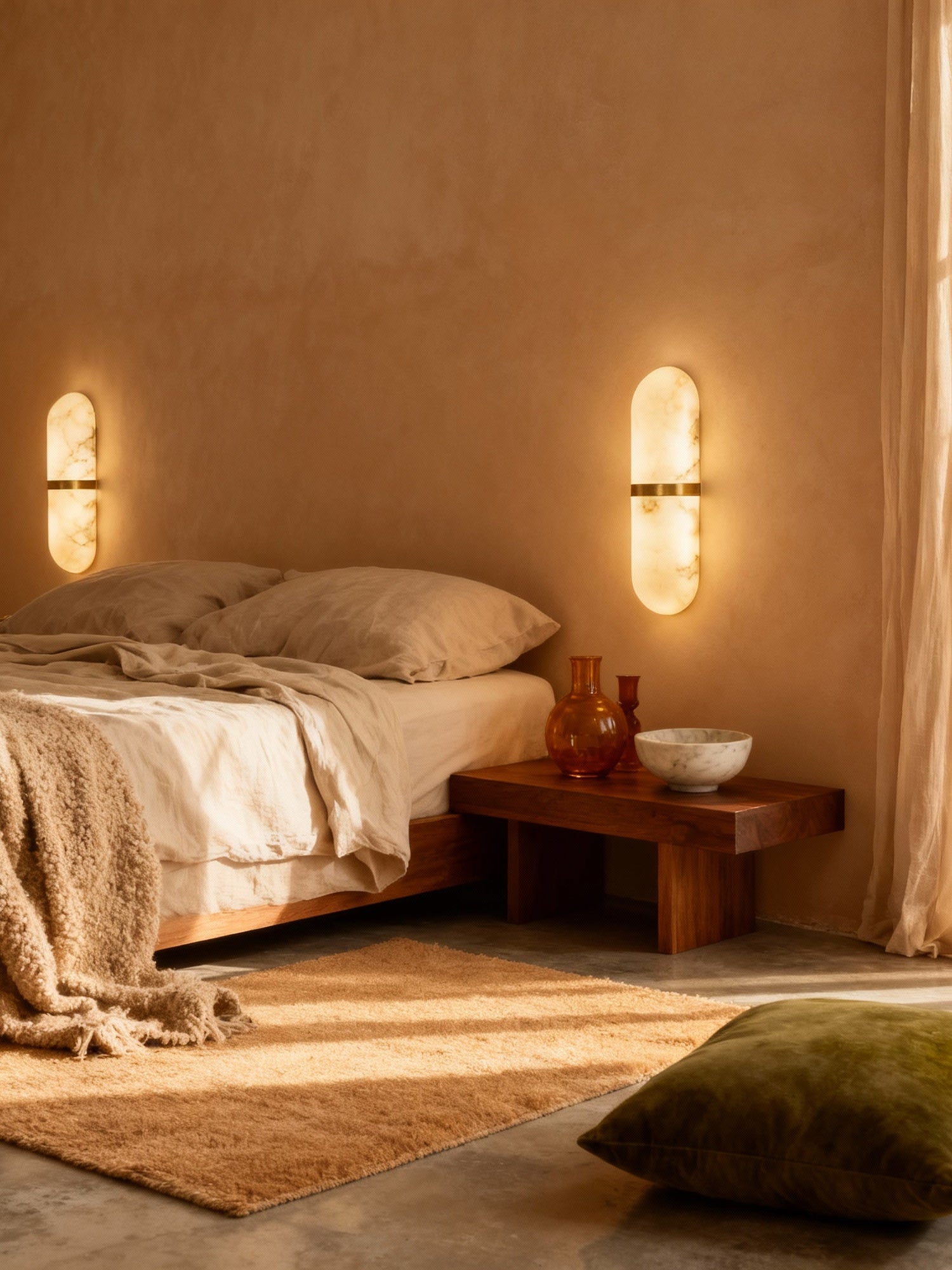 AlabasterGlow | Elegant Translucent Capsule Pendant Light