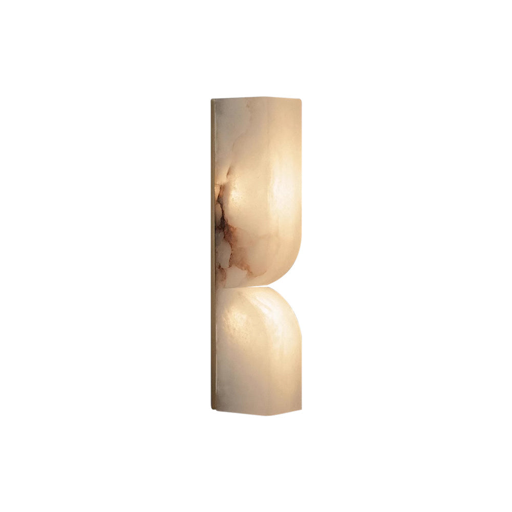 Alabaster Essence | Elegant Wall Sconce Lighting with Intricate Carvings | Timeless Decor for Ambient Illumination