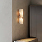 Alabaster Essence | Elegant Wall Sconce Lighting with Intricate Carvings | Timeless Decor for Ambient Illumination