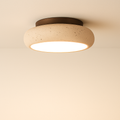 AlbaStone | Elegant Softly Rounded Flush Mount Ceiling Light Fixture