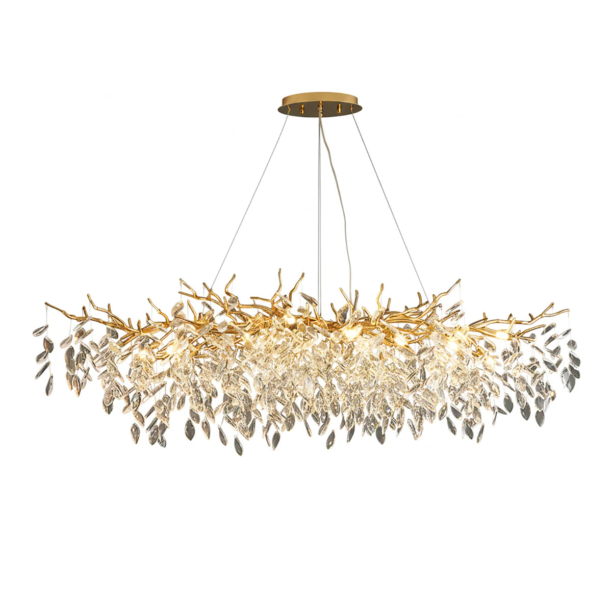 Albero Collection Crystal Chandelier Luxury Tree-Inspired Crystal Statement Ceiling Light