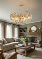 Albero Collection Crystal Chandelier Luxury Tree-Inspired Crystal Statement Ceiling Light