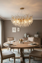 Albero Collection Crystal Chandelier Luxury Tree-Inspired Crystal Statement Ceiling Light