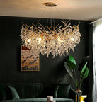 Albero Collection Crystal Chandelier Luxury Tree-Inspired Crystal Statement Ceiling Light