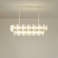 AleraGlow | Contemporary Softly Sculpted Acrylic Dining Room Chandelier