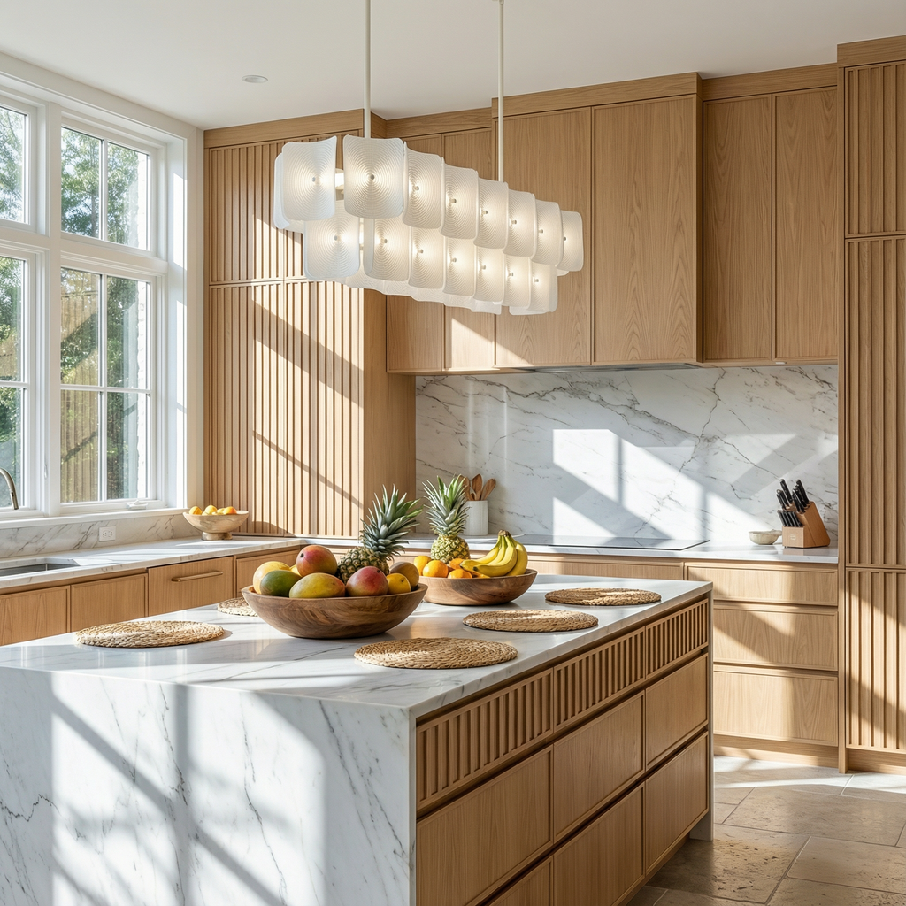 AleraGlow | Contemporary Softly Sculpted Acrylic Dining Room Chandelier