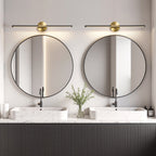 Alfreda Set of 2 Dimmable LED Bath Bar Lights for Bright Bathrooms