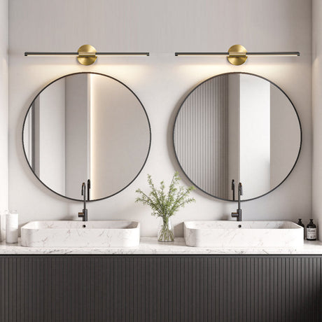 Alfreda Set of 2 Dimmable LED Bath Bar Lights for Bright Bathrooms
