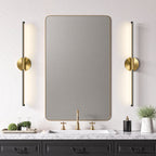 Alfreda Set of 2 Dimmable LED Bath Bar Lights for Bright Bathrooms