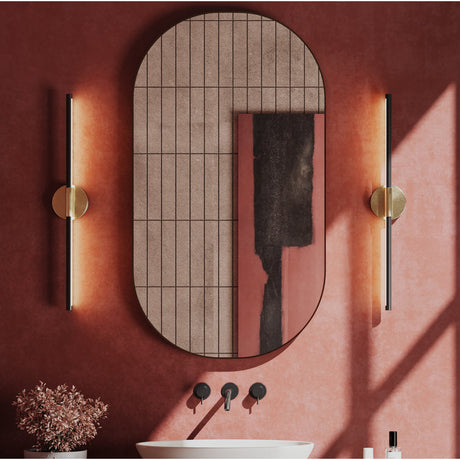 Alfreda Set of 2 Dimmable LED Bath Bar Lights for Bright Bathrooms