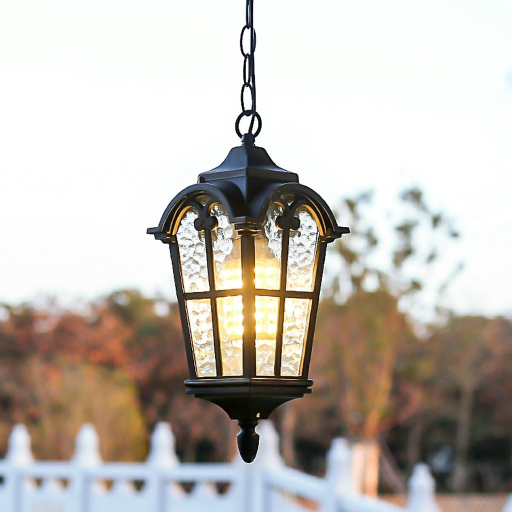 Rustic Roman Outdoor LED Lantern Pendant Light