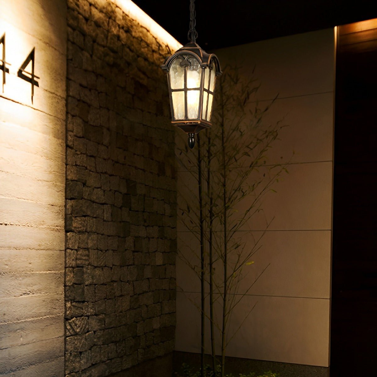 Rustic Roman Outdoor LED Lantern Pendant Light