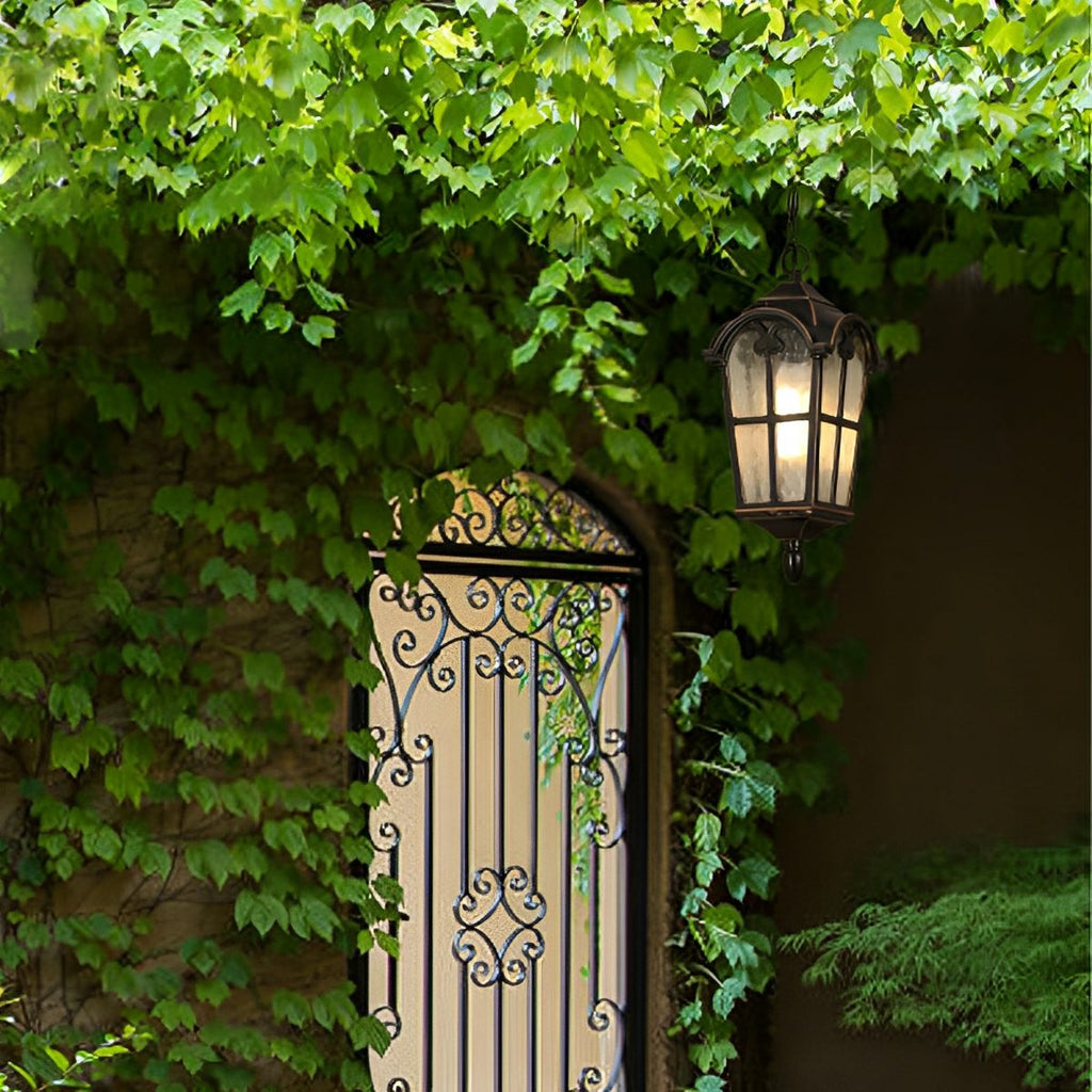 Rustic Roman Outdoor LED Lantern Pendant Light