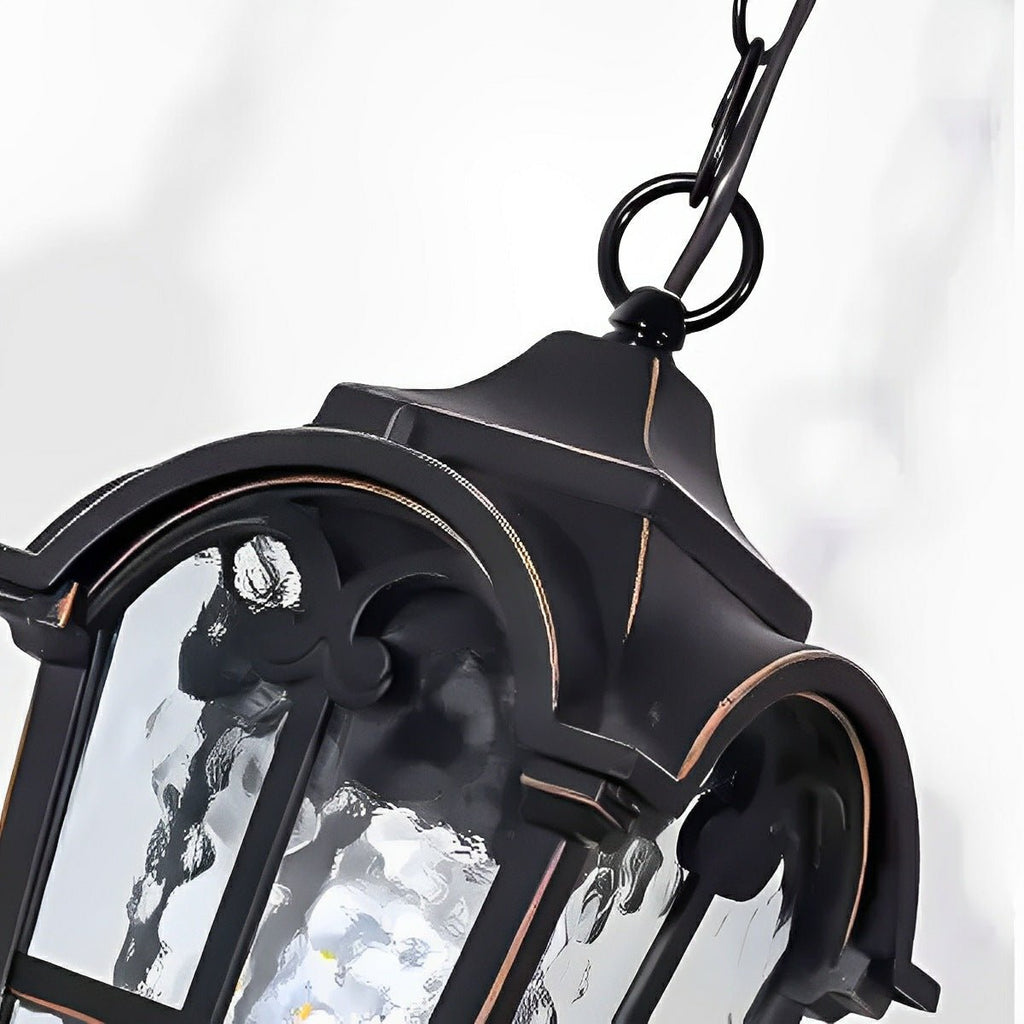 Rustic Roman Outdoor LED Lantern Pendant Light