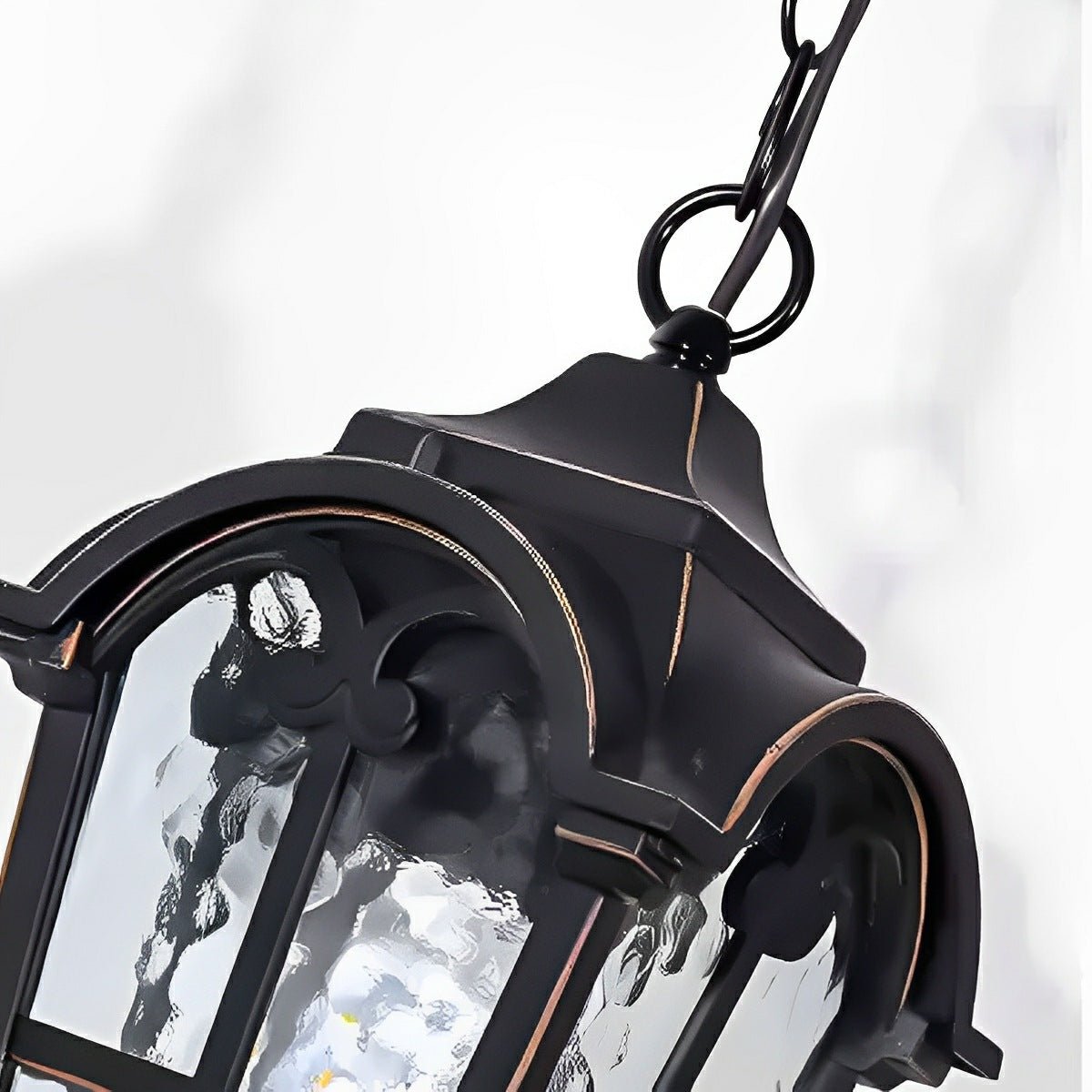 Rustic Roman Outdoor LED Lantern Pendant Light