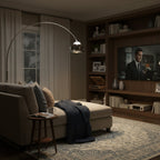 Angler Floor Lamp Modern Adjustable Arc Reading Lamp, Tall
