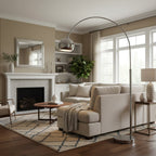 Angler Floor Lamp Modern Adjustable Arc Reading Lamp, Tall