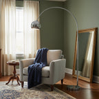 Angler Floor Lamp Modern Adjustable Arc Reading Lamp, Tall
