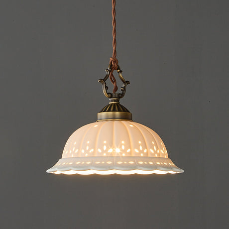 Anita fluted ceramic pendant — supplier photo