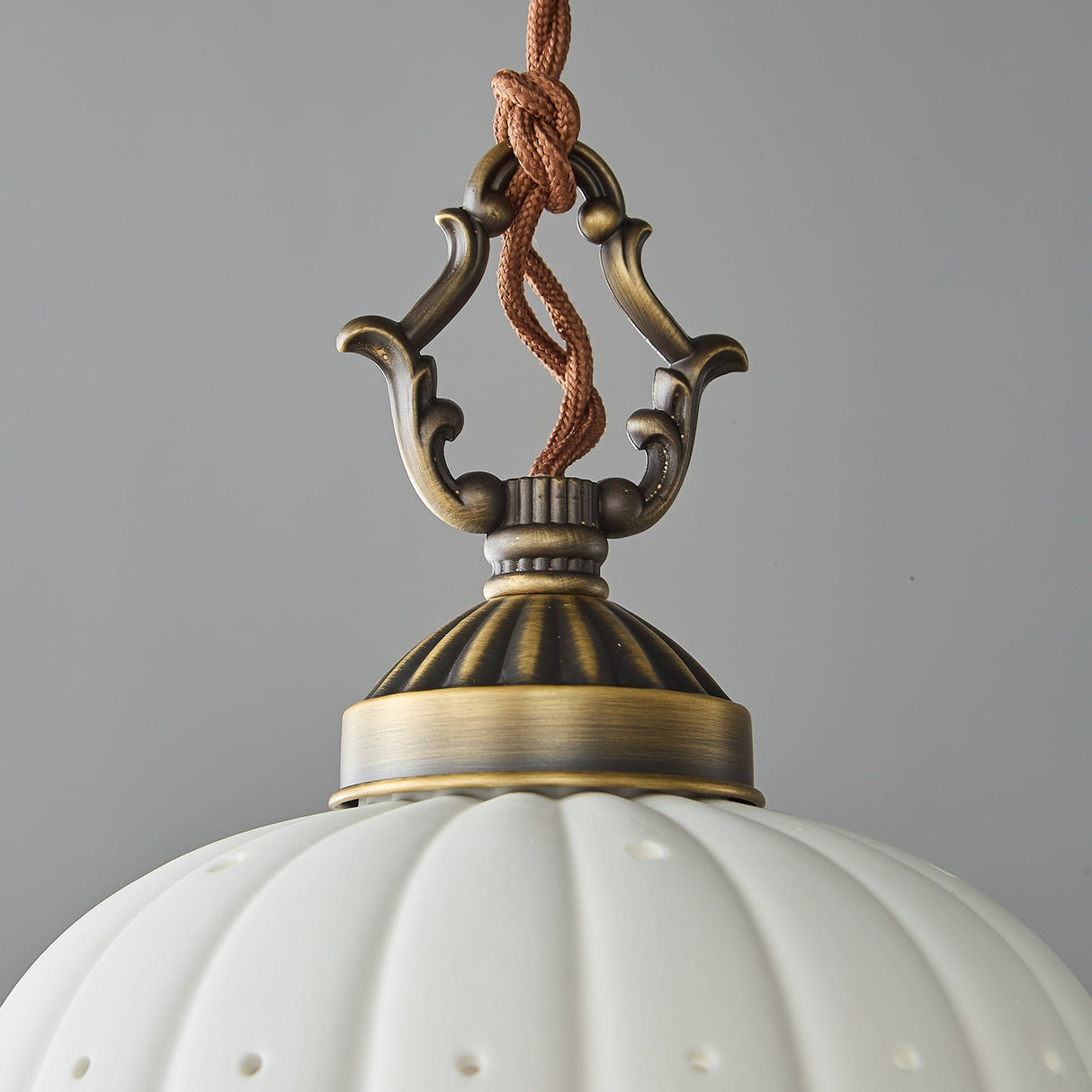 Anita fluted ceramic pendant — supplier photo