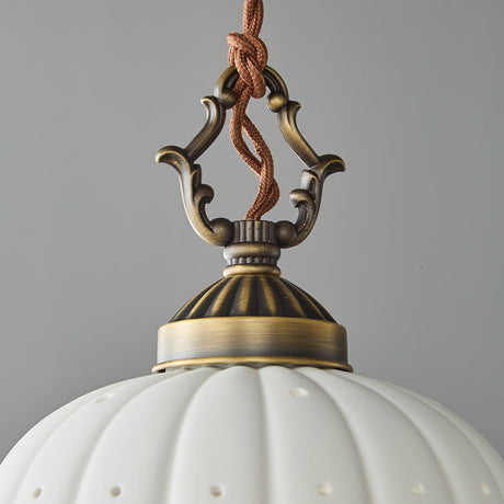 Anita fluted ceramic pendant — supplier photo